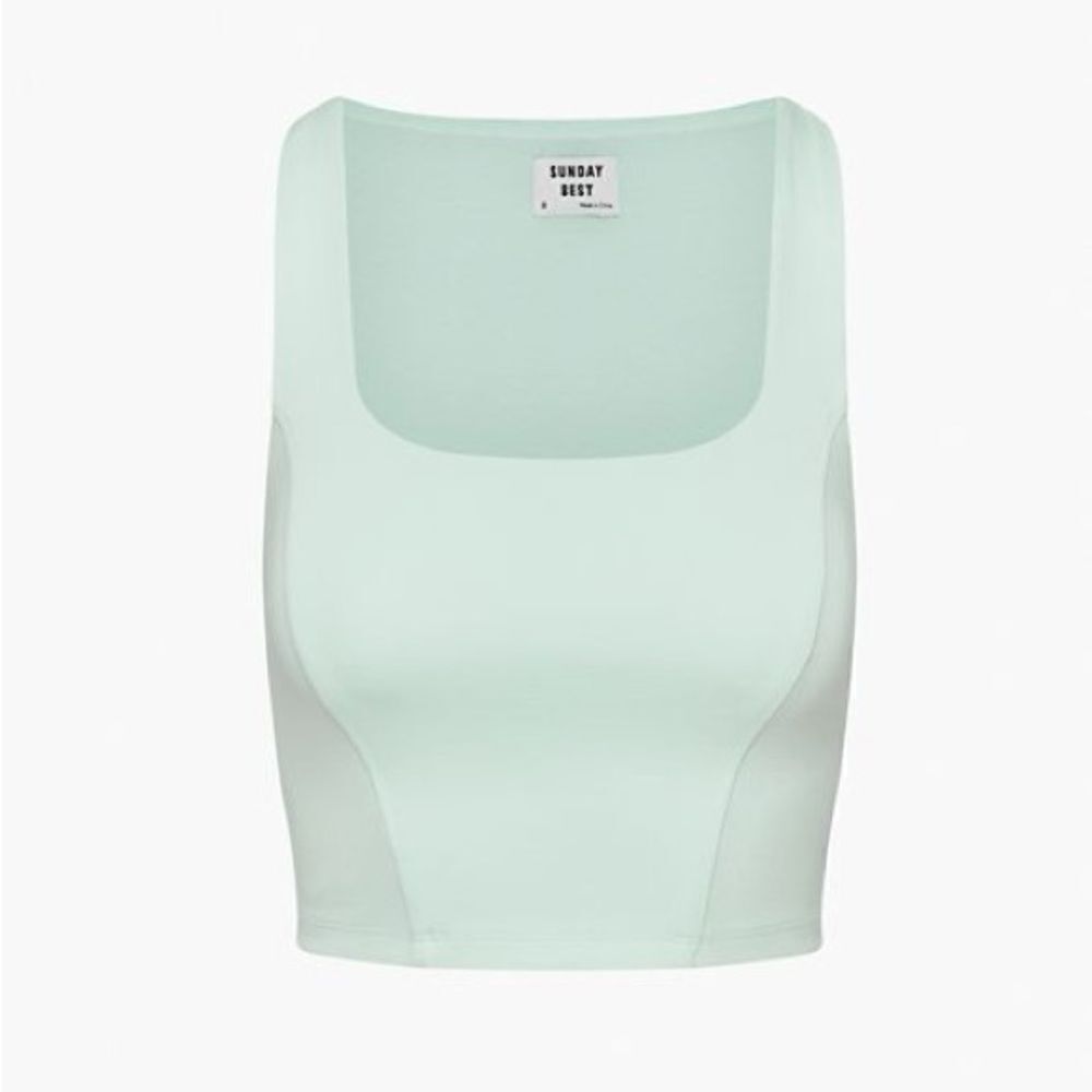 Sunday Best Jagger Frosted Aquamarine Top